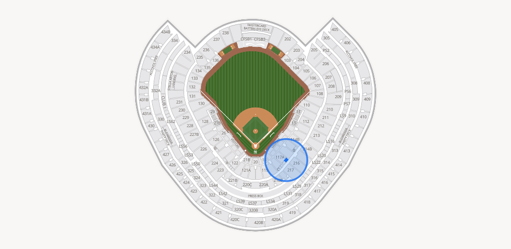 Yankee Stadium Seating Chart
