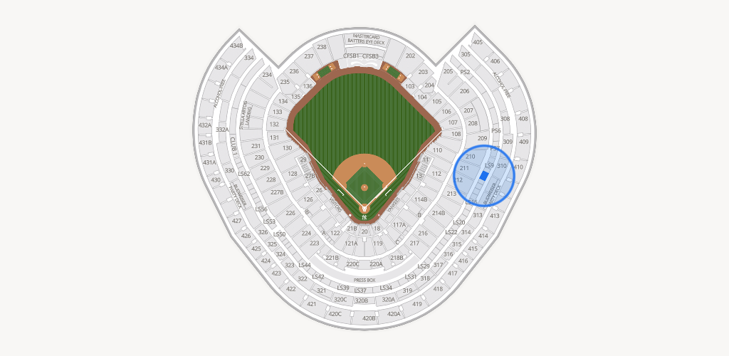 Yankee Stadium Seating Chart