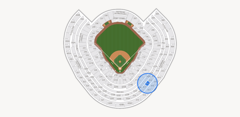 Yankee Stadium Seating Chart