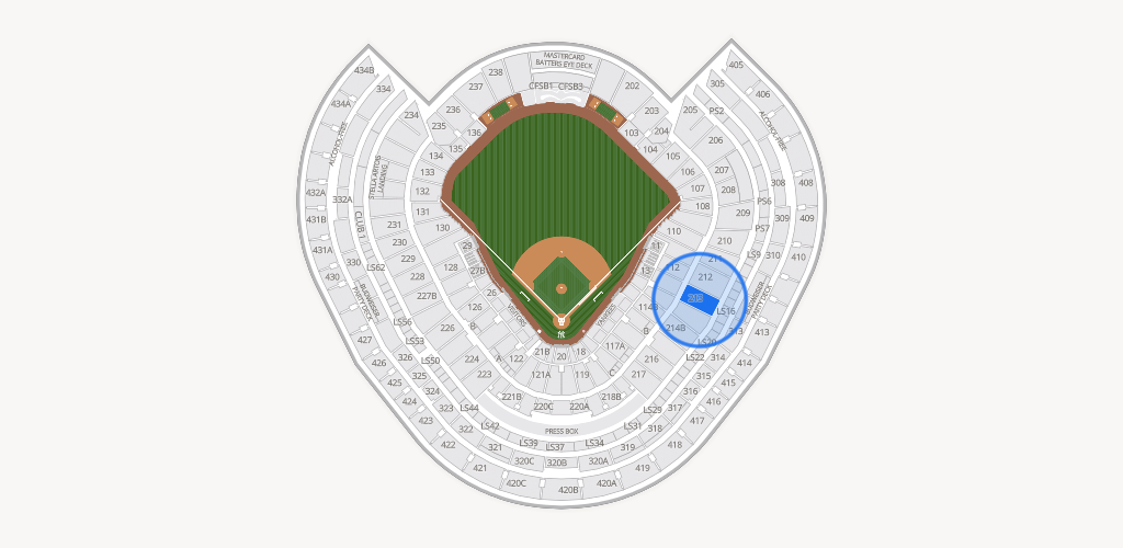 Yankee Stadium Seating Chart