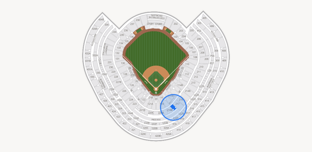 Yankee Stadium Seating Chart