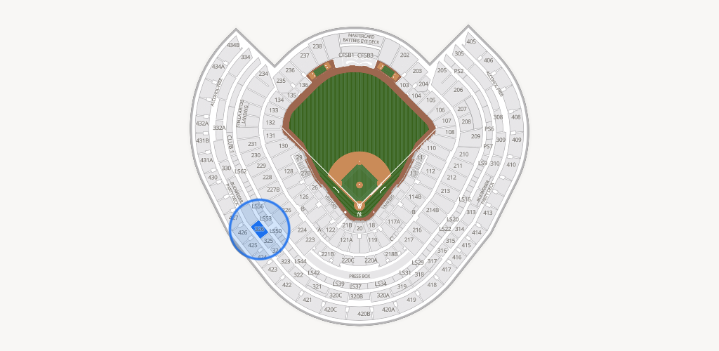 Yankee Stadium Seating Chart
