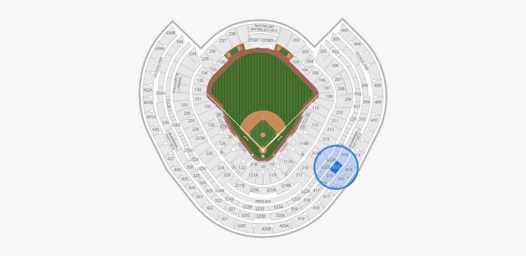 Yankee Stadium Seating Chart