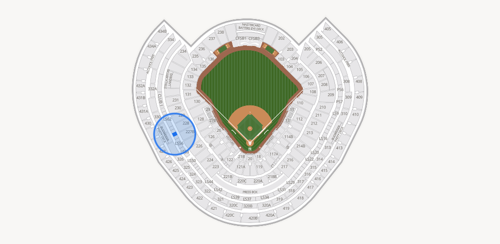 Yankee Stadium Seating Chart