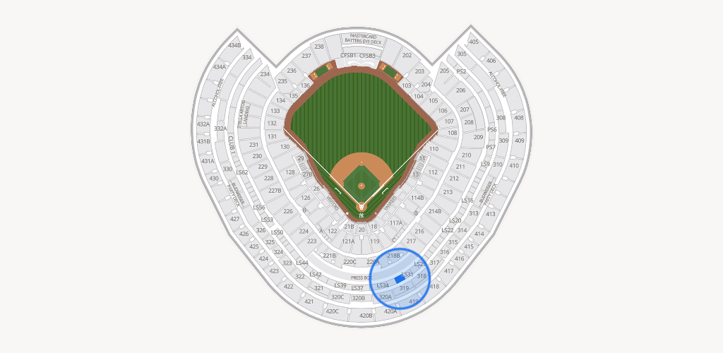 Yankee Stadium Seating Chart