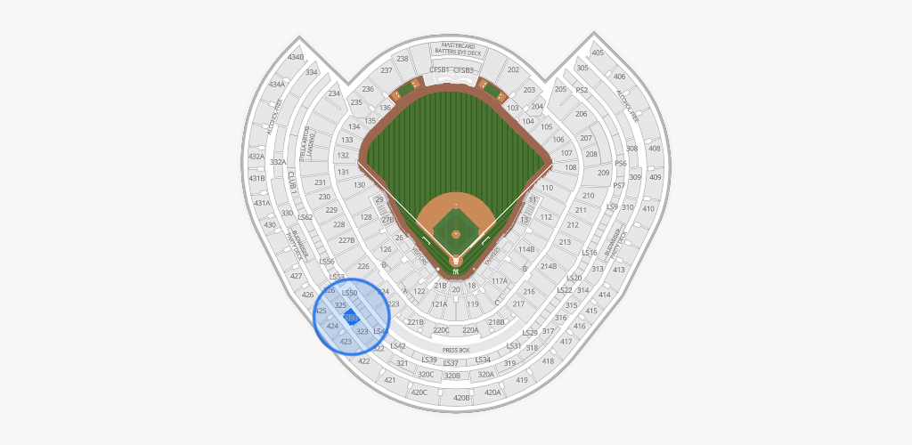 Yankee Stadium Seating Chart