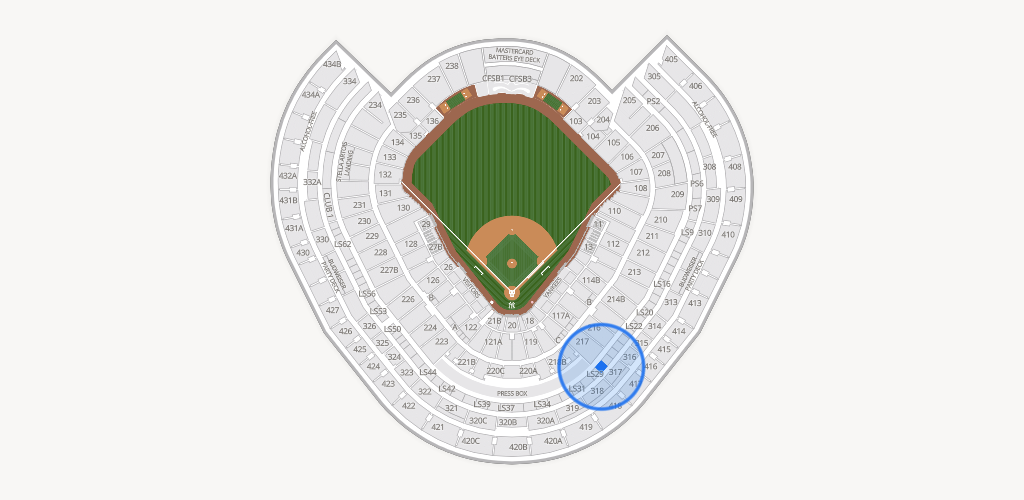 Yankee Stadium Seating Chart