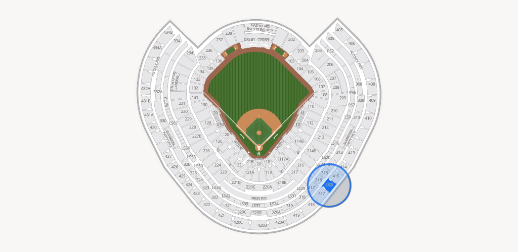 Yankee Stadium Seating Chart