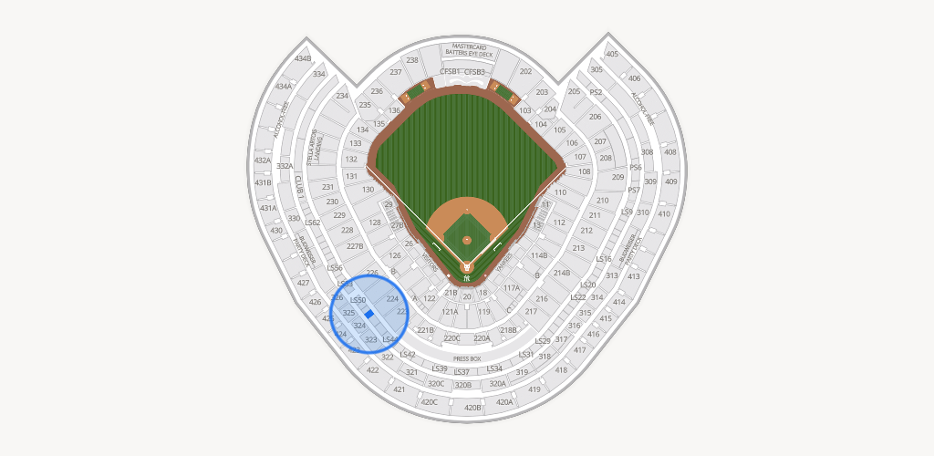 Yankee Stadium Seating Chart