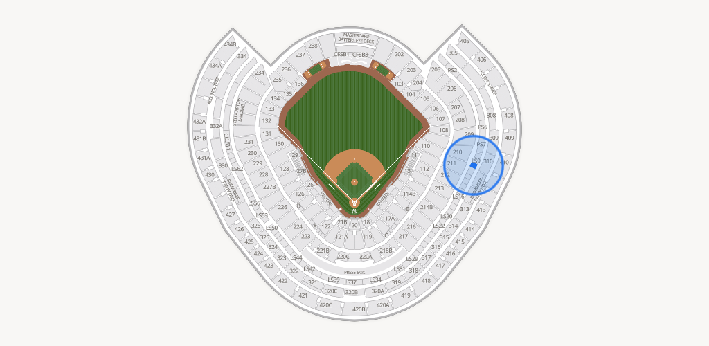 Yankee Stadium Seating Chart