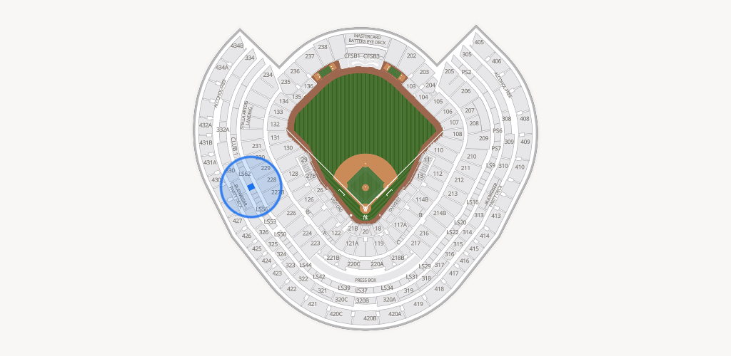 Yankee Stadium Seating Chart