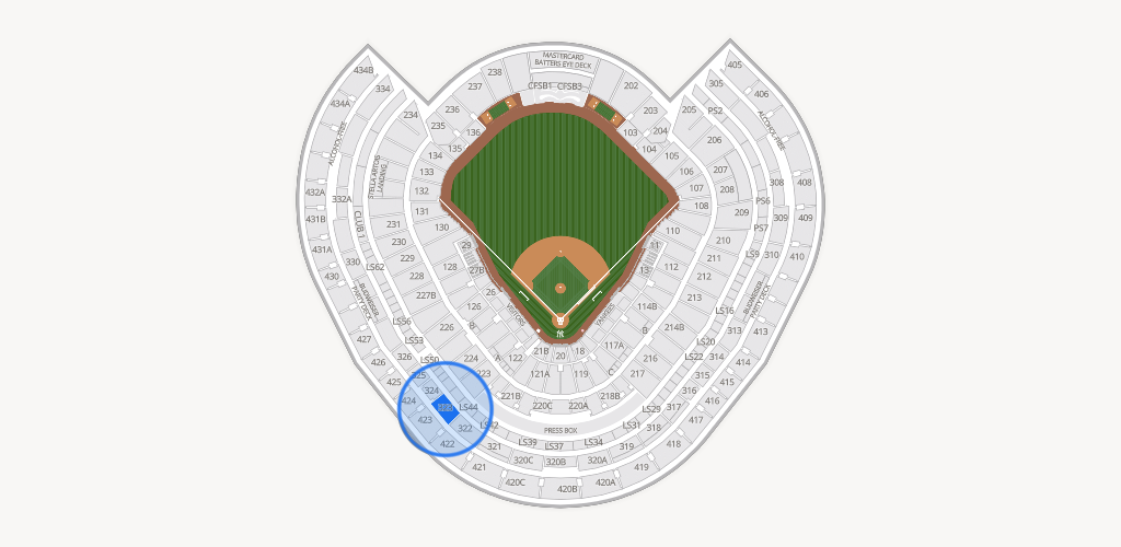 Yankee Stadium Seating Chart