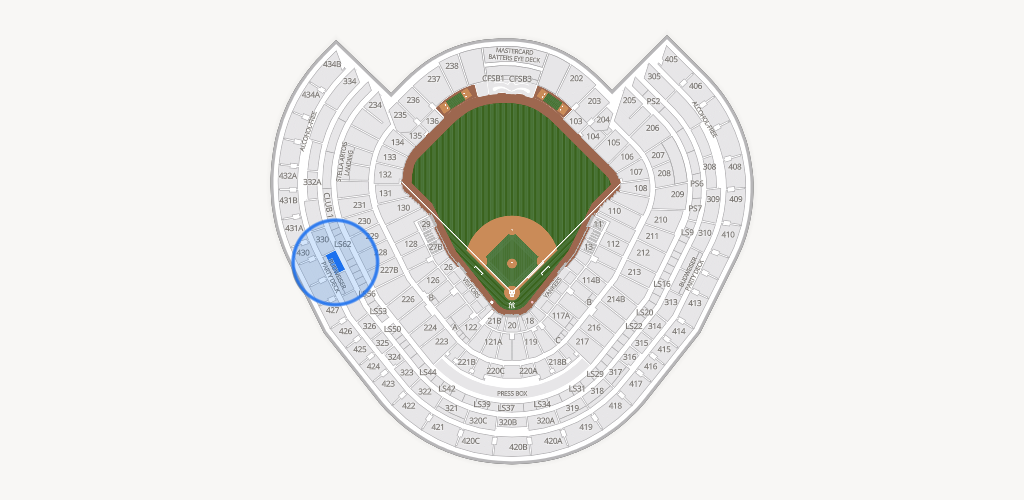 Yankee Stadium Seating Chart