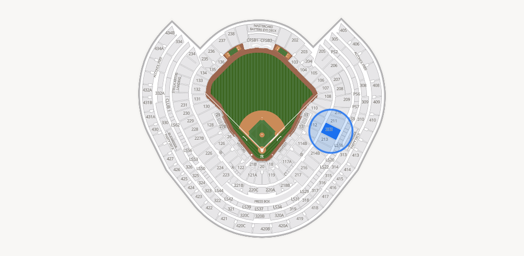 Yankee Stadium Seating Chart