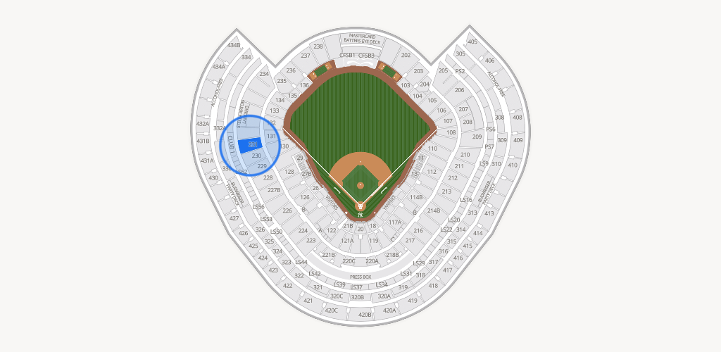 Yankee Stadium Seating Chart