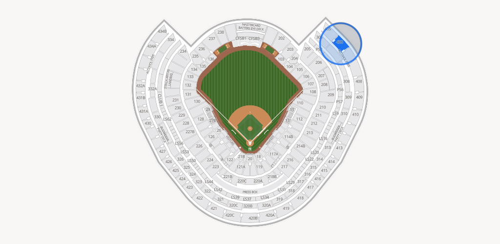 Yankee Stadium Seating Chart