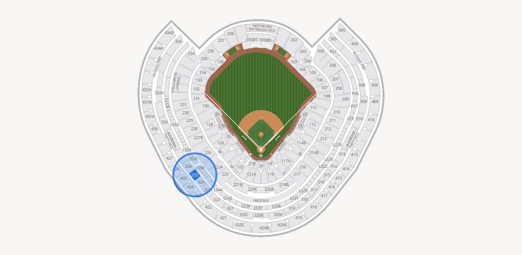 Yankee Stadium Seating Chart