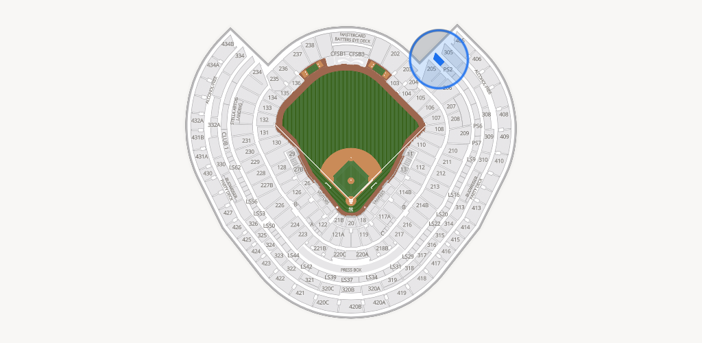 Yankee Stadium Seating Chart