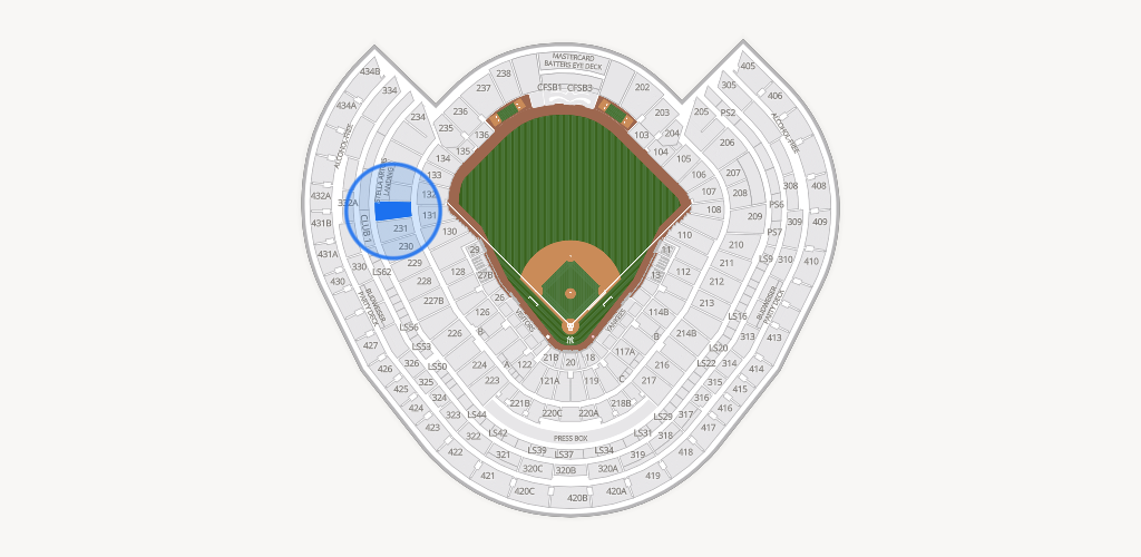 Yankee Stadium Seating Chart