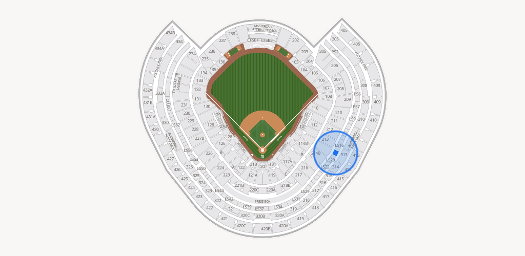Yankee Stadium Seating Chart