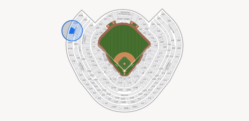 Yankee Stadium Seating Chart