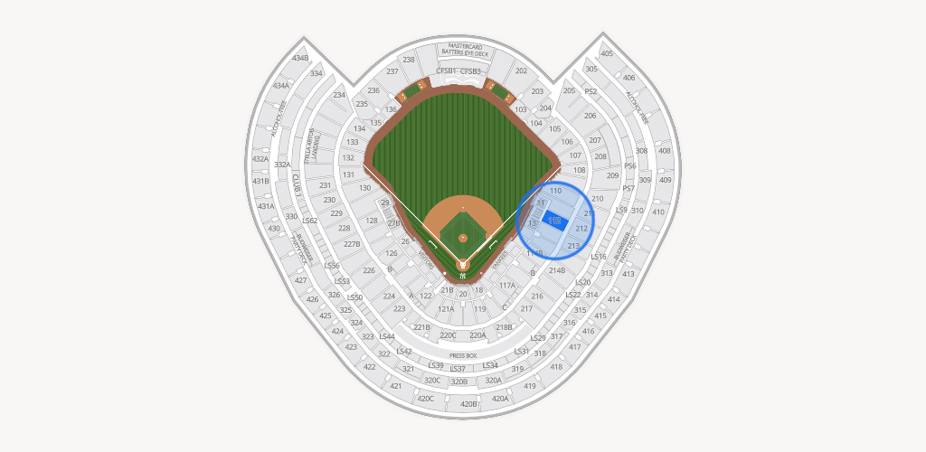 Yankee Stadium Seating Chart