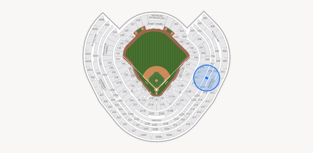 Yankee Stadium Seating Chart