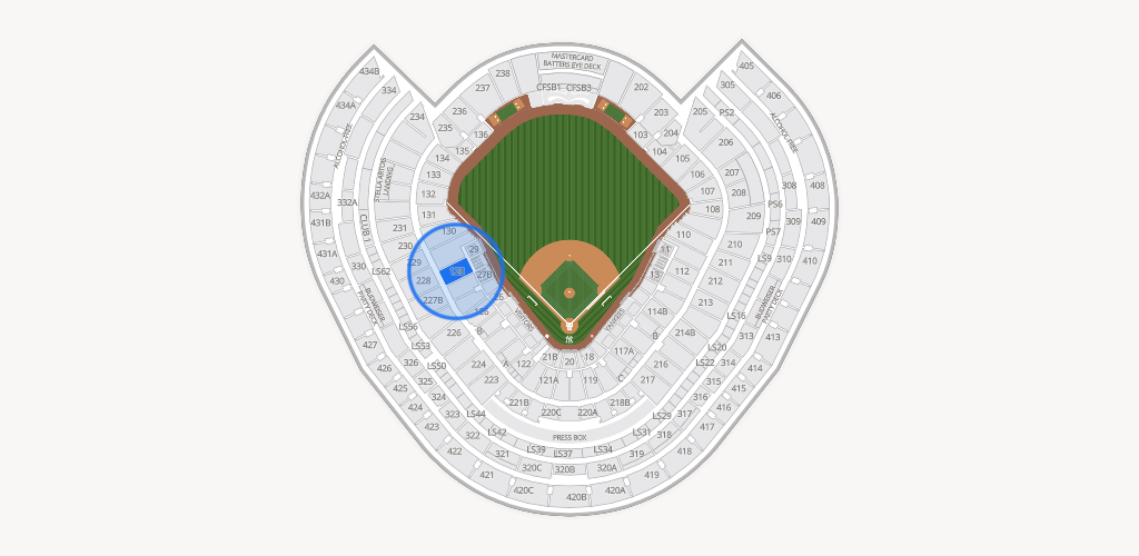 Yankee Stadium Seating Chart