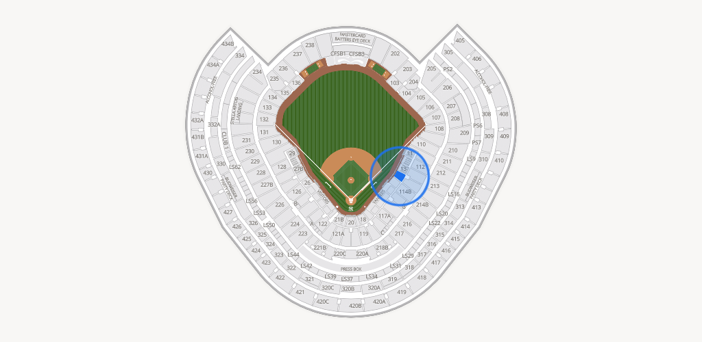 Yankee Stadium Seating Chart