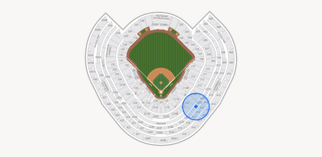 Yankee Stadium Seating Chart