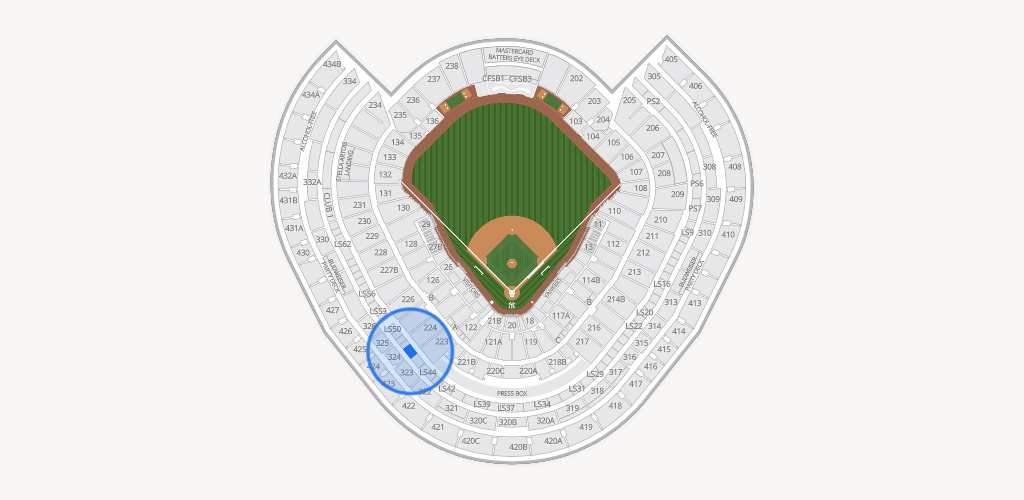 Yankee Stadium Seating Chart