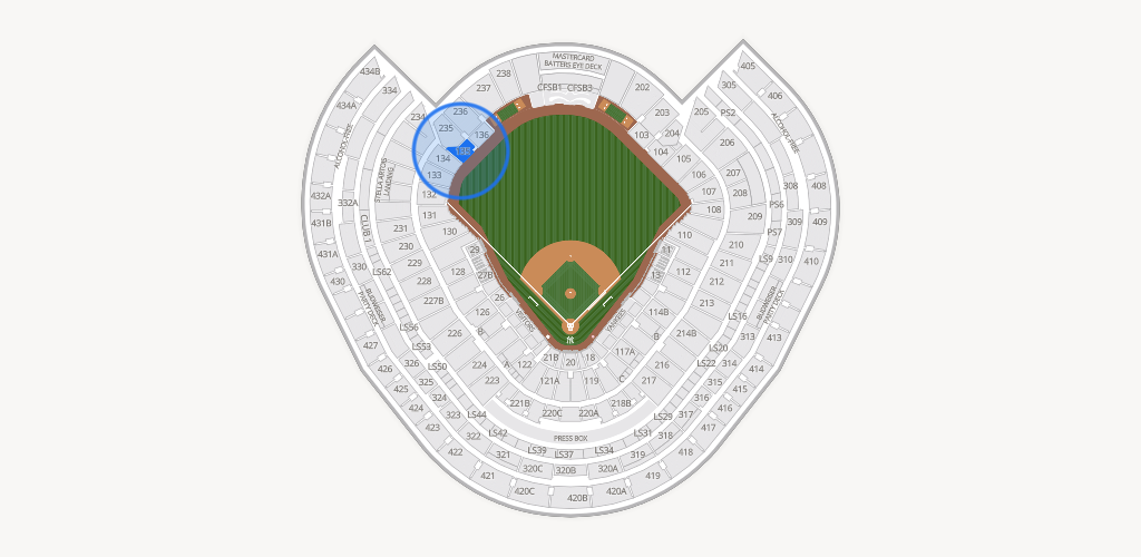 Yankee Stadium Seating Chart