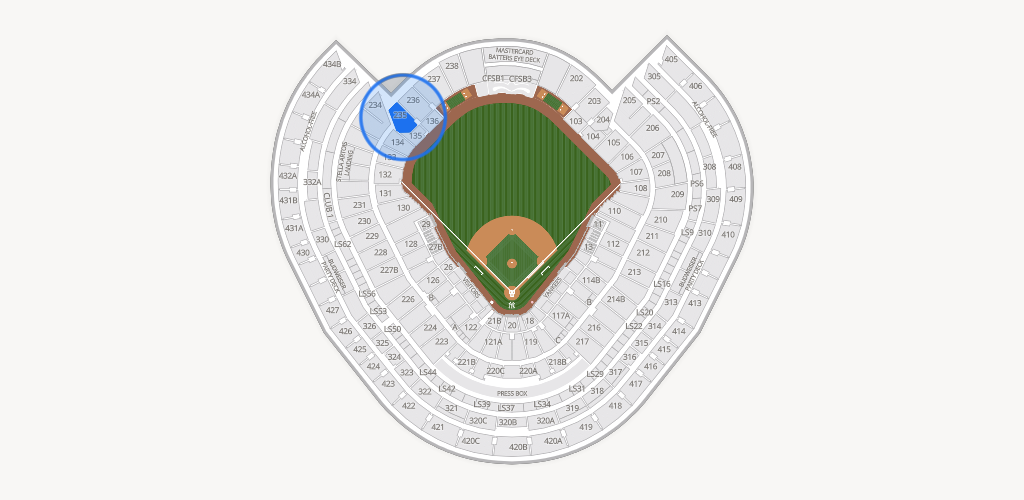 Yankee Stadium Seating Chart