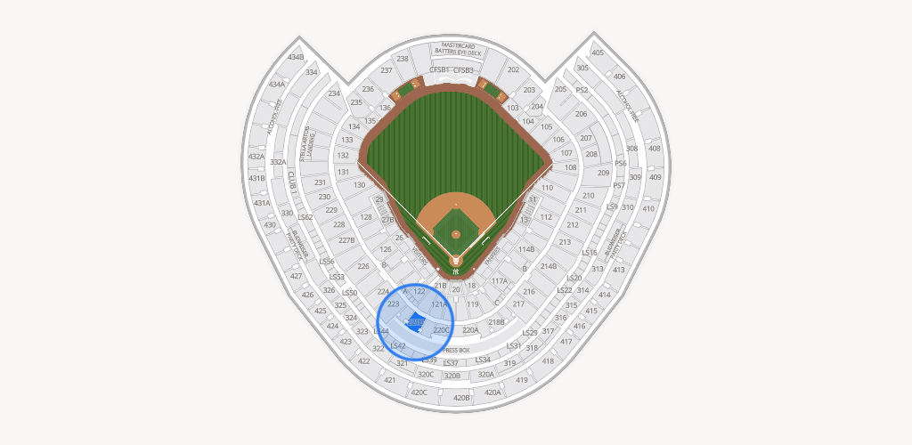Yankee Stadium Seating Chart