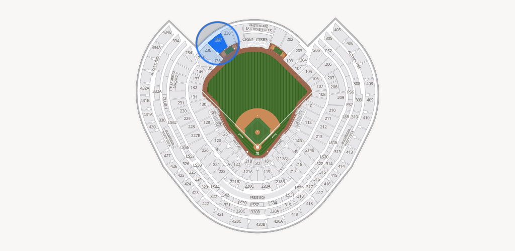 Yankee Stadium Seating Chart