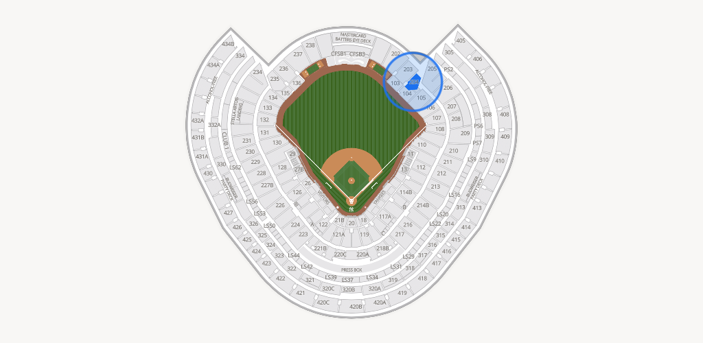 Yankee Stadium Seating Chart