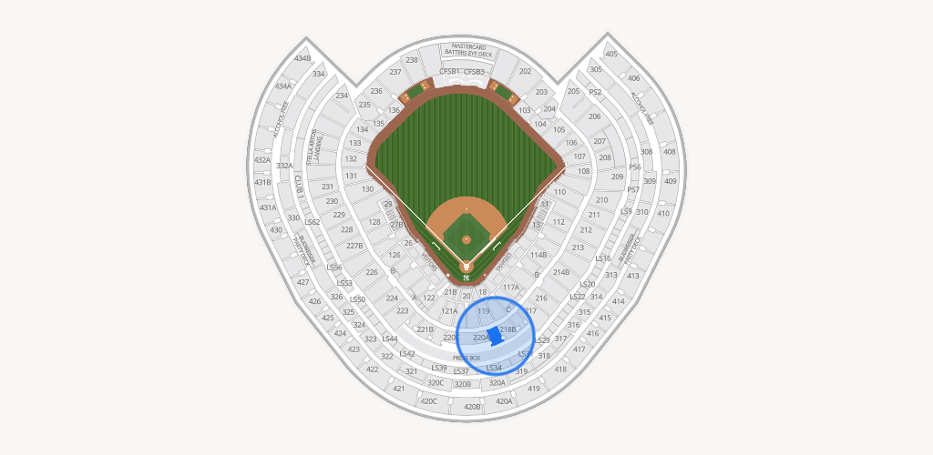 Yankee Stadium Seating Chart