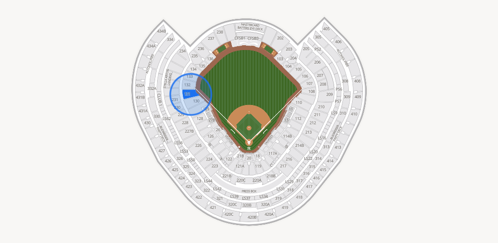 Yankee Stadium Seating Chart