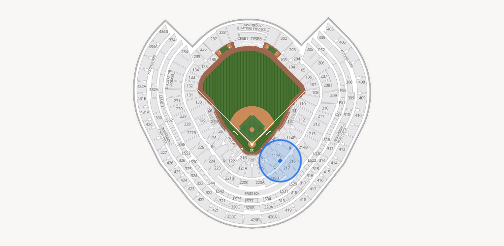 Yankee Stadium Seating Chart