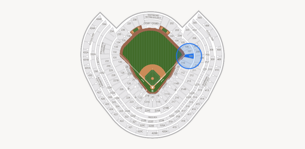 Yankee Stadium Seating Chart