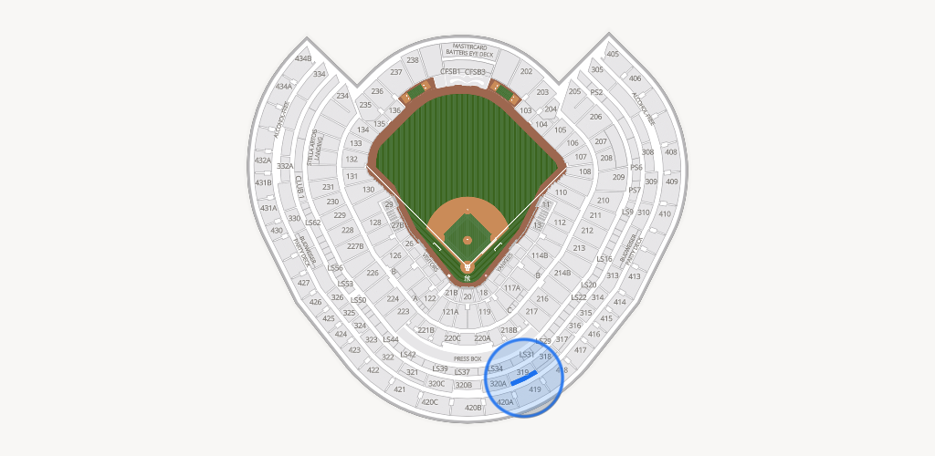 Yankee Stadium Seating Chart