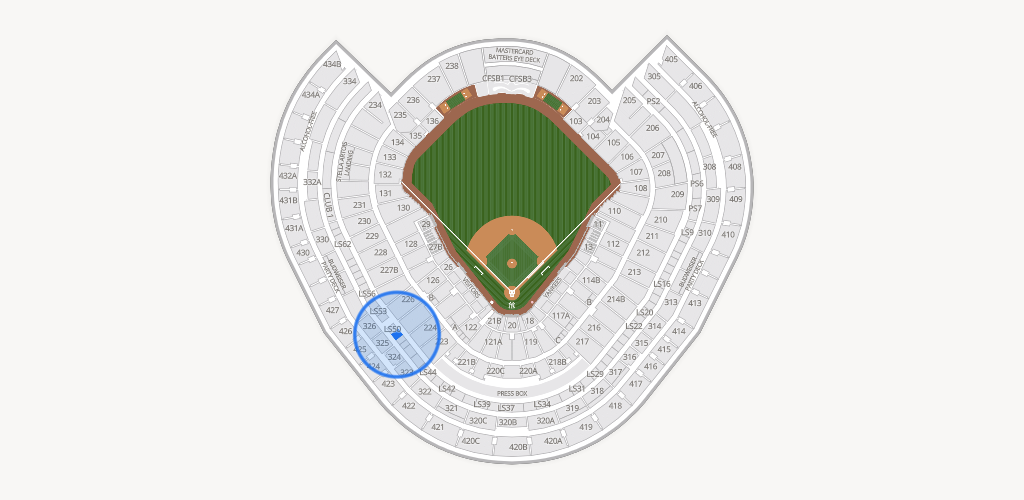 Yankee Stadium Seating Chart