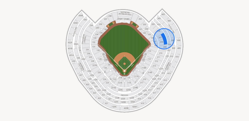 Yankee Stadium Seating Chart