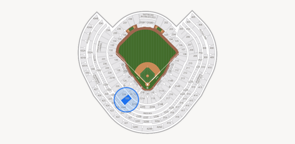 Yankee Stadium Seating Chart