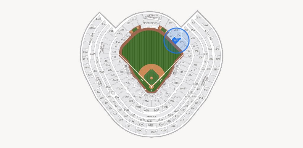 Yankee Stadium Seating Chart