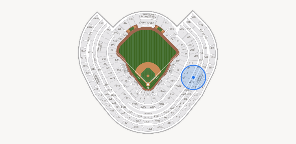 Yankee Stadium Seating Chart