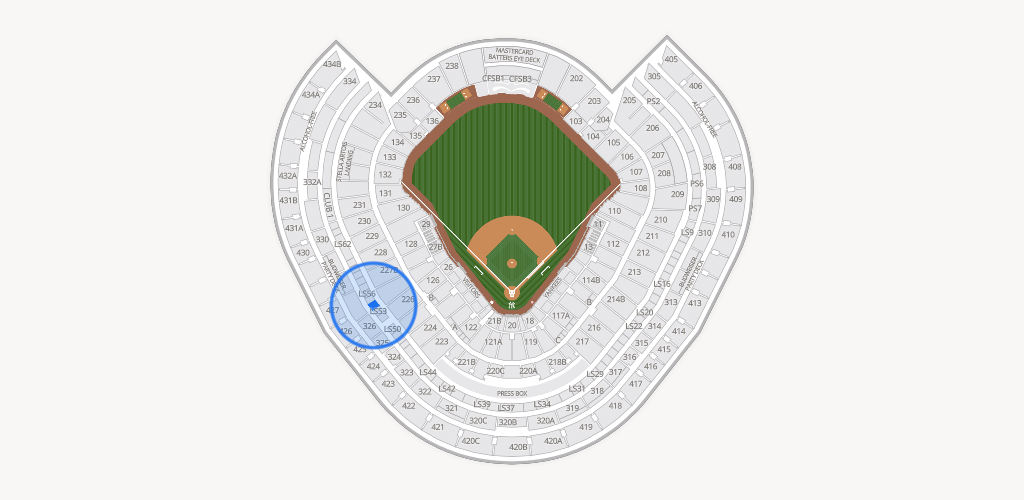 Yankee Stadium Seating Chart